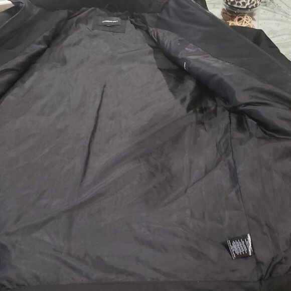 MEMBERS Only MEN'S Long BLACK WINTER Puffer Parka MEDIUM LIKE NEW - Picture 8 of 9